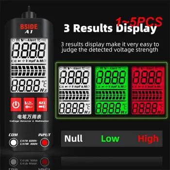 1 ~ 5ШТ A1 Мини-Мултицет LCD Дигитален Тестер Детектор за Напрежение, 2000 Точки за Постоянен ток/Честота на Напрежение, Съпротивление NCV Приемственост В реално време