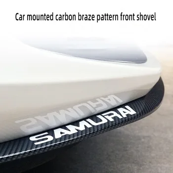 2,5 м, авто универсален протектор за устни на предната броня сепаратор бодикит спойлер броня вратата на колата броня от въглеродни влакна гумена подплата