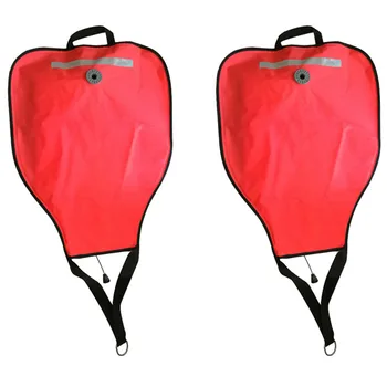 2 опаковане на водолазна отвличане на чанти с клапан за понижаване на налягането, 50 паунда, светоотражающая спасение повдигаща чанта, екипировка за гмуркане с акваланг