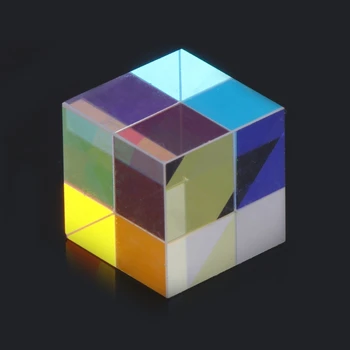 K1MF Оптичен триъгълни призматичен куб С шестигранным ярка светлина, витражные изделия от стъкло лъч
