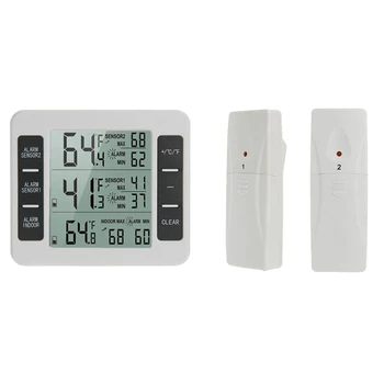 LCD дигитален термометър-влагомер, измерване на влажност на въздуха в затворени помещения и на улицата, сензор за температура и влажност на въздуха, издръжлив и лесен за използване