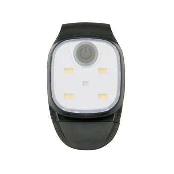 Led фенерче-клипса с 4 режима на осветление, акумулаторна батерия и USB-клипсой, предупреждение за сигурност, ходова фенер за нощни разходки