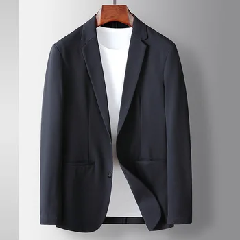 Lin3151-Мъжки бизнес костюми, Черен, Тънък, Сив