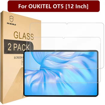 Mr.Shield [2] Защитно фолио за екрана OUKITEL OT5 [12 инча] [Закалено стъкло] [Японското стъкло твърдост 9H] Защитно фолио за екрана