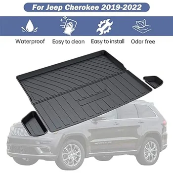 Авто Водоустойчив Нескользящий Подложка За пода TPO Модифицирани Автомобили Килим на Тепиха в багажника за Jeep Cherokee 2019-2022 (не за Grand Cherokee)