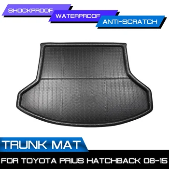 Автомобилен тампон на задния багажник, непромокаеми постелки за под, килим, тава за защита от мръсотия, карго подложка за Toyota Prius Хетчбек 2008-2015