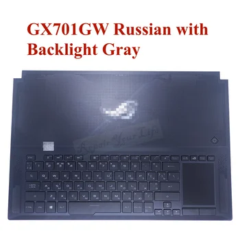 Американската Руска Клавиатура с Поставка за ръце за ASUS GX701 GX701GW GX701GX UI Клавиатура с RGB Подсветка В Комплект С най-високо службата по вписвания 90NR01U1-R31UA0 R31RU0