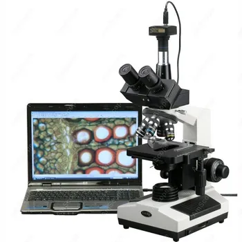 Ветеринарен микроскоп Doctor-AmScope Доставя биологичен микроскоп 40X-2000X за ветеринарна клиника Doctor + 9-мегапикселова цифрова камера
