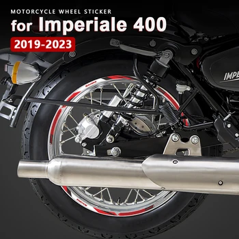 Водоустойчиви стикери за колела на мотоциклети за Benelli Imperiale 400 Imperiale400 Accessories 2019 2020 2021 2022 2023 Стикер на джанти