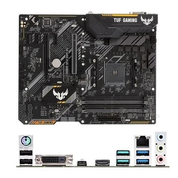 ДЕТСКА дънната платка на AMD B450 TUF B450-PLUS се Използва оригиналния конектор AM4 DDR4 128 GB USB2.0 USB3.0 M. 2 NVME SATA3 за настолни КОМПЮТРИ