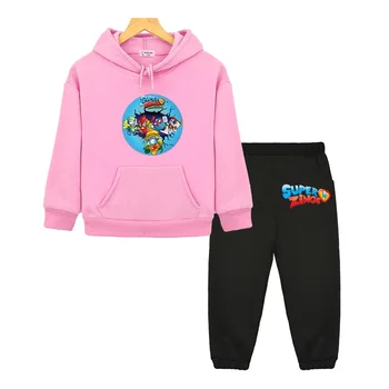 Есенно-зимния cartoony костюм Super Zings, дрехи Y2k, градинска облекло Kpop Sudadera, модни дрехи за сладки момчета