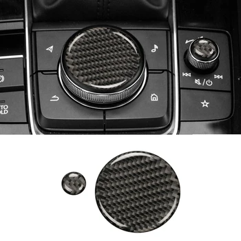 За Mazda 3 AXELA 2020-2023 Покритие на капака дръжки панел кутия на автомобила Декоративна стикер Автомобилни интериорни Аксесоари от въглеродни влакна