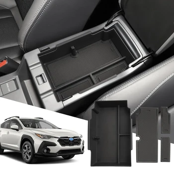 За Subaru Crosstrek 2023 2024 Органайзер за централната конзола, подлакътник, кутия за съхранение, държач за телефонни карти, Кутия за съхранение, тава Здрав