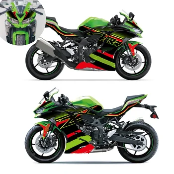 За аксесоари за мотоциклети KAWASAKI ZX4R 4RR, комплект стикери от 3D-гел и епоксидна смола, тампон на резервоар