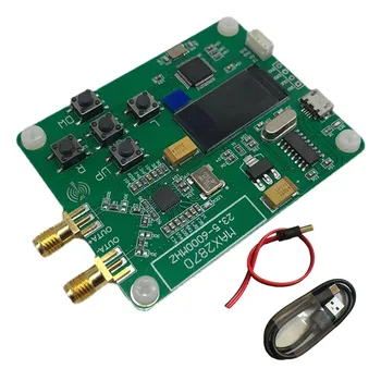 Източник на радиочестотния сигнал MAX2870 Цветен OLED дисплей, със сериен порт за управление на USB-захранване С лекота регулиране на изходната честота