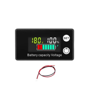 Индикатор за капацитет на батерията 6133A DC8V-100V Оловно-киселинната литиева Lifepo4 Цветен екран