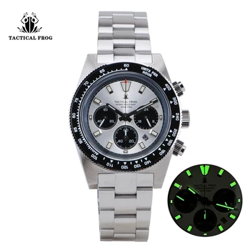 Класически мъжки часовник за гмуркане Tactical Frog VS75B Photokinetic Energy най-добрата марка стомана 316L, материал Сапфир, водоустойчив, светлинен