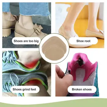 Лепкав пластир за обувки, самозалепващи се лепенки за ремонт на петата на обувката, меки вложки за маратонки, облекчение на болки при високи токчета