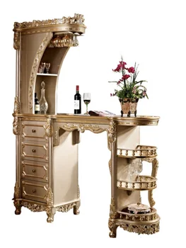 Мебели в европейски стил, вино кабинет, хол, бар стойка от масивно дърво, маса за багаж, двустранен луксозен шкаф за стая