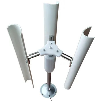Модел на вятърна турбина с вертикална ос, трифазни генератор с постоянни магнити, вятърна мелница, играчка нощна светлина, домашно дисплей