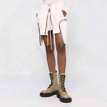 Модерна и универсална женска пола и памук кепър лента през y2k 2023, лятна новост, с два странични куки-светкавици, с големи джобове, поли на бедрата