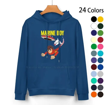 Морски пехотинец, пуловер с качулка от чист памук, 24 цвят, една съботна сутрин, Морски, Морски пехотинец, Идеята на 1970-те, цитат от картун Морски пехотинец