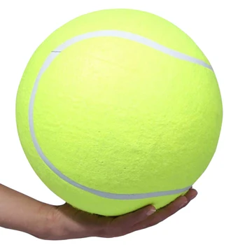 Надуваеми играчки, за игра на тенис с кучета, голяма топка 24 см, Играчка за домашни любимци, балон