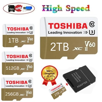Нов USB3.0 Голям капацитет 2 TB 1 TB 512 gb 256 GB USB-памет micro SDHC micro SD SDHC карта с памет TF безплатен четец на карти