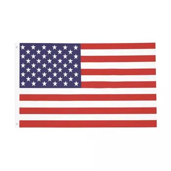 Открит банер с флага на сащ, всепогодное украса на САЩ, устойчиви на избледняване знамена 60x90 90x150 см