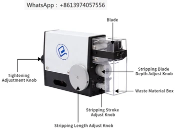 Пневматична машина за източване на кабели Schleuniger UniStrip 2015, Машина за източване на тел, машина за източване на кабели