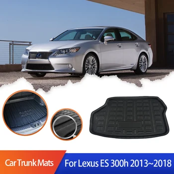 Подложка За Багажник на Автомобил Lexus ES 300h Hybrid 2015 2016 2013 ~ 2018 Заден Багажник Противоскользящий Водоустойчив Защитен Тава Аксесоари За Килими