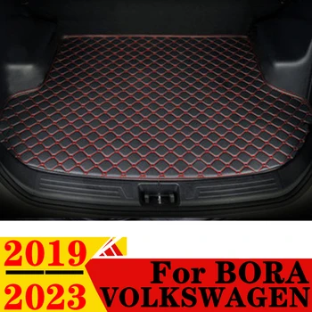 Подложка За Багажник на Кола на Volkswagen VW Bora 2022 2023 2020 2021 2019 Плосък Страничната и Задната Защита на Пратката Килим Подложка на Капака на Задния Багажник Тампон За Кабина