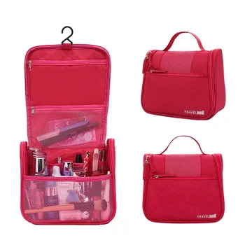 Проста и стилен преносим Корея Катионная Однотонная чанта за тоалетни принадлежности, Преносима чанта за съхранение на козметика, пътна чанта за съхранение