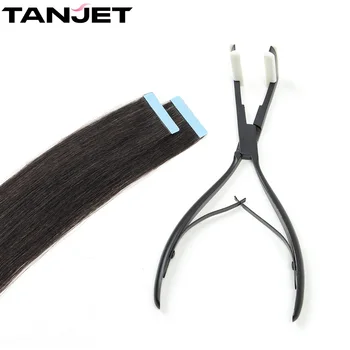 Професионални клещи за удължаване на косата, многофункционални инструменти за коса от неръждаема стомана ергономичен дизайн, лента под формата на палуба 4,5 см, клещи