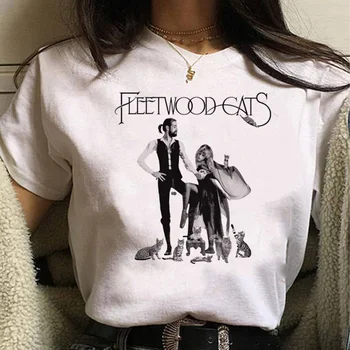 Слухове Fleetwood Mac Тениска женска манга забавно дизайнерска тениска за момичета harajuku манга облекло