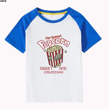 Тениска за момчета, Детски дрехи, Лятото на 2022, Нов Детски Raglan, Цветен Блок Тениска С къс ръкав, Корейската версия, Модна тениска за деца