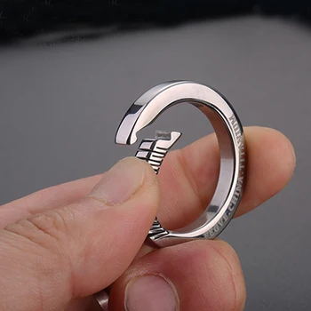 Титан ключодържател TC4, Суперлегкое Титановое Пружинное пръстен, Мъжки Подвесная обтегач, ключодържател, Творчески дреболия, Висулка, Подарък