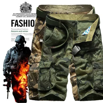 Улични камуфляжные шорти за Мъже 2023 Нови Мъжки Ежедневни панталони Мъжки Свободни Работни панталони Мъжки Военни Къси панталони Плюс Размер 29-40