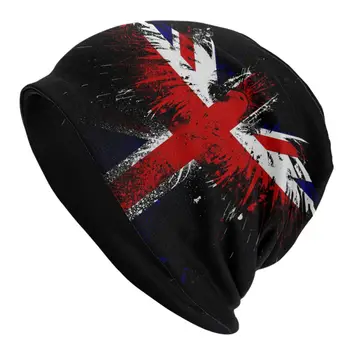 Шапки с британския флаг, хип-хоп Мъжки и женски улични тюбетейки, шапки, летни топли шапки-абсорбатори с двойно предназначение